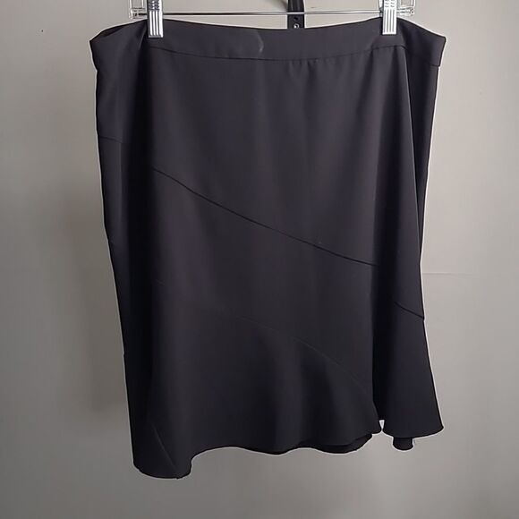 Tracy Evans limit sz 16 black tiered midi skirt - Picture 2 of 7